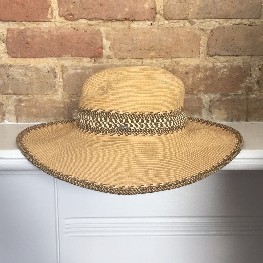 C. C adjustable size wide brim beach summer sun hat